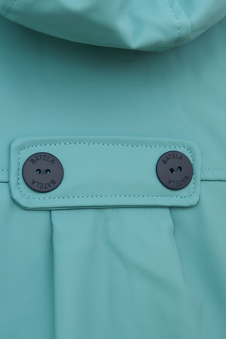 Impermeável com capuz - Verde-água