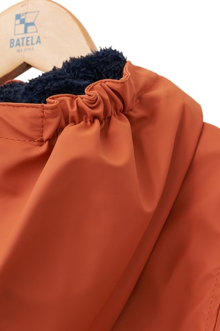 Impermeável com capuz - Laranja