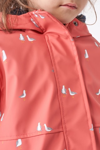 Impermeável com capuz - Coral