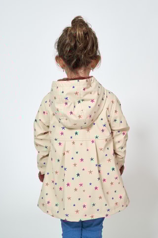 Impermeável com capuz - Bege