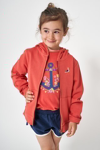 Sweat com capuz - Laranja