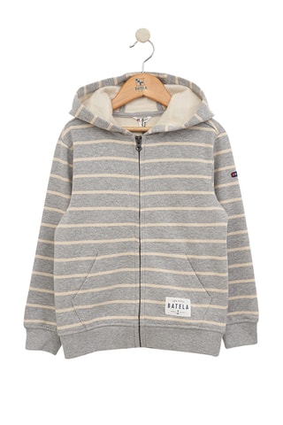 Sweat com capuz - Cinzento mesclado