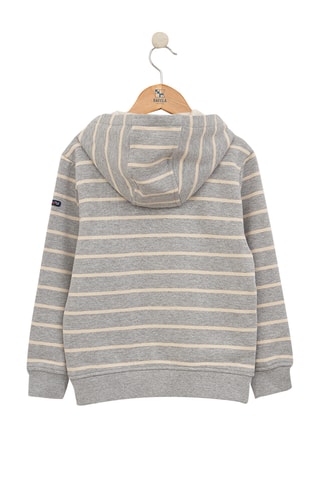 Sweat com capuz - Cinzento mesclado