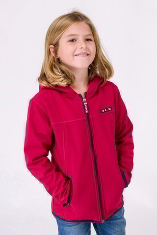 Impermeável Softshell com capuz - Fúcsia