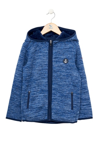 Casaco com capuz - Azul