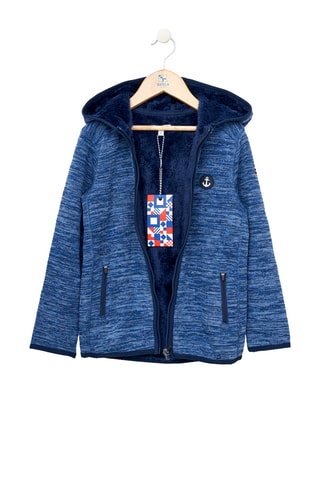 Casaco com capuz - Azul