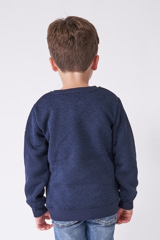 Sweat polar - Azul-marinho mesclado