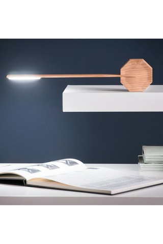 Candeeiro de escritório em madeira Octogon One Natural