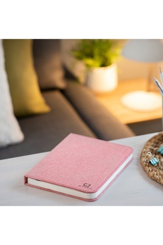 Candeeiro em forma de livro Smart Rosa e branco