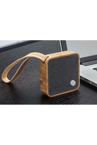 Coluna sem fios em bambu MI Square Natural e cinzento