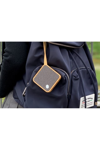 Coluna sem fios em bambu MI Square Natural e cinzento