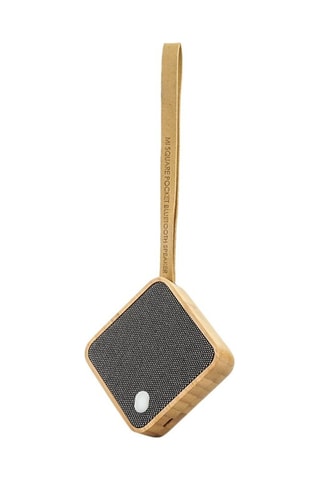 Coluna sem fios em bambu MI Square Natural e cinzento