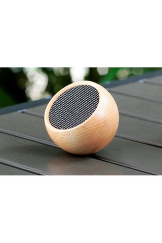 Coluna sem fio selfie em madeira Tumbler - Natural