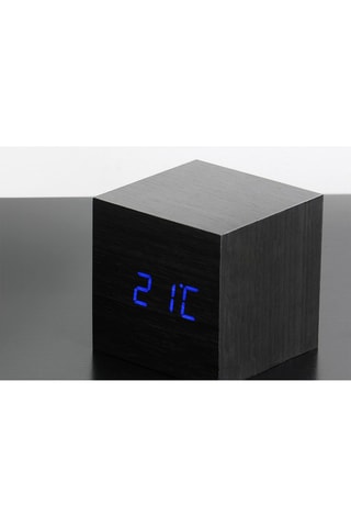 Despertador Cube Click Clock Preto e azul