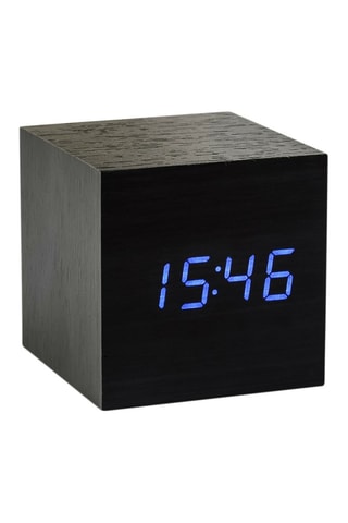 Despertador Cube Click Clock Preto e azul