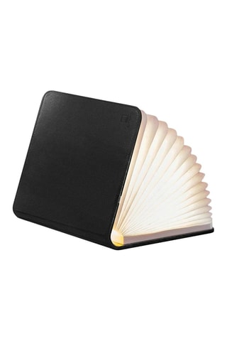 Candeeiro pequeno em forma de livro Smart Preto e branco