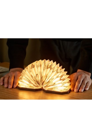 Candeeiro acordeão zebra Smart Castanho e branco