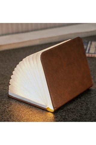 Candeeiro em forma de livro Smart Castanho e branco