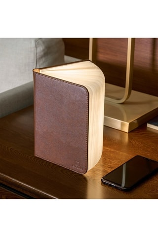 Candeeiro em forma de livro Smart Castanho e branco