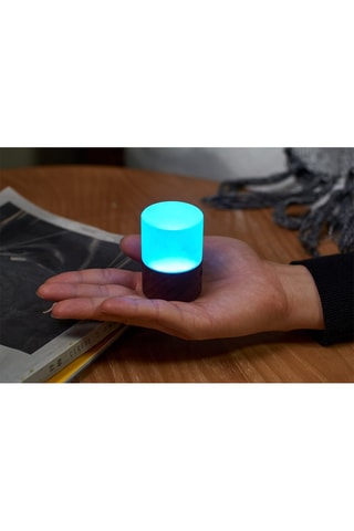 Candeeiro de mesa pequeno em nogueira Lemelia Natural