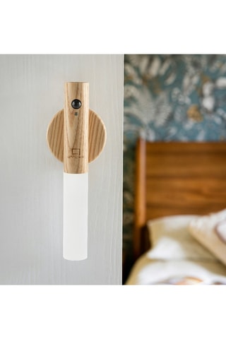 Candeeiro de parede bâton em madeira de freixo Smart Branco
