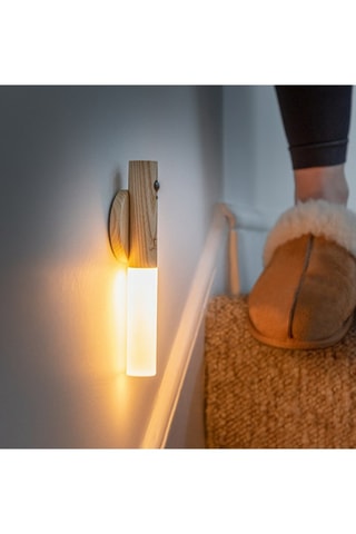 Candeeiro de parede bâton em madeira de freixo Smart Branco