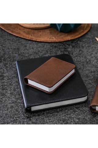 Candeeiro pequeno em forma de livro Smart Castanho e branco