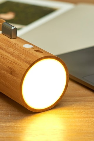 Candeeiro e coluna sem fios Bambu