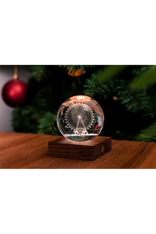 Candeeiro em cristal Amber - Transparente e natural