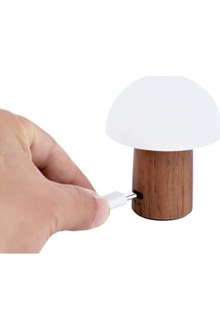 Mini candeeiro Alice Mushroom - Castanho-escuro