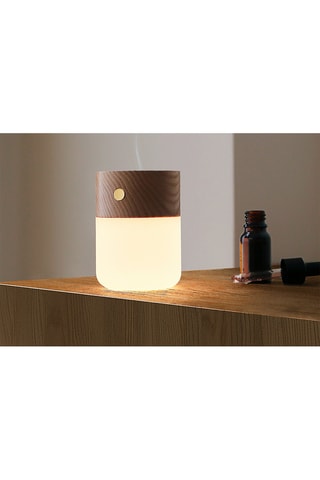 Candeeiro com difusor Lua Smart - Natural e branco