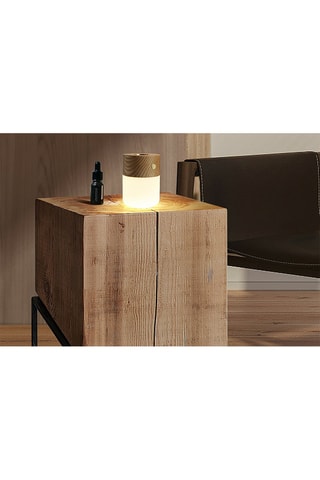 Candeeiro com difusor Lua Smart - Natural e branco