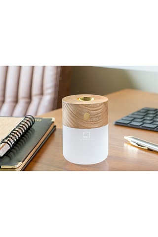 Candeeiro com difusor Lua Smart - Natural e branco