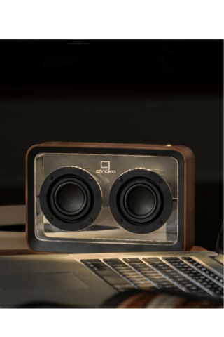 Coluna áudio Mage See-through Speaker Walnut - Imitação de madeira