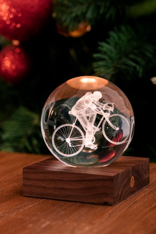 Bola luminosa Amber Crystal Cyclist - Transparente