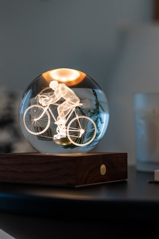 Bola luminosa Amber Crystal Cyclist - Transparente