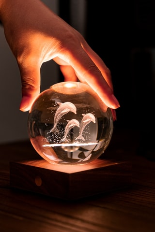 Bola luminosa Amber Crystal Jellyfish - Transparente