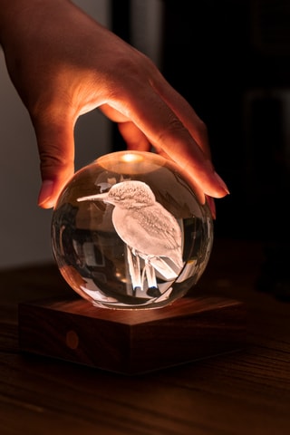 Bola luminosa Amber Crystal Kingfisher - Transparente