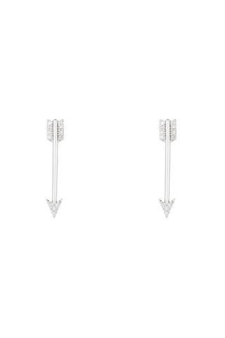 ##Boucle d'oreille Or blanc et diamants