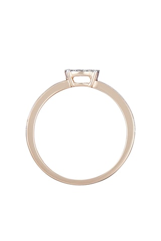 ##Solitaire Toi que j'aime  -  Or jaune et diamants