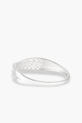 ##Bague Croce - Or blanc et diamants