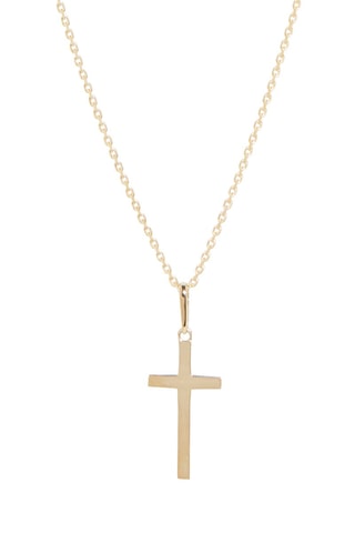 ##Pendentif Croix Croyance - Or jaune