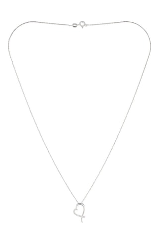 ##Pendentif Tender Heart  -  Or blanc et diamants