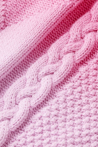 Pull dip and dye en coton biologique - Fuchsia