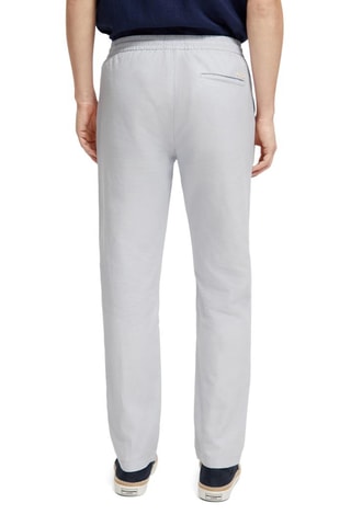 Pantalon en coton biologique et lin - Gris clair