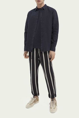 Pantalon en lin - Noir