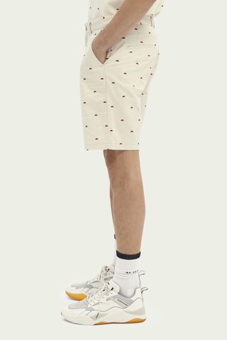 Short chino en coton biologique - Beige