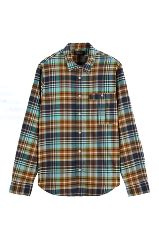 Chemise relaxed - Bleu et blanc