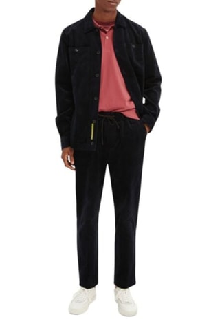 Pantalon en coton biologique - Bleu marine