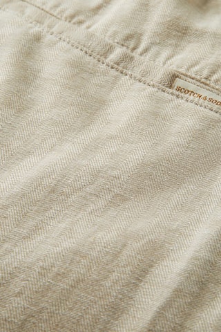 Pantalon en coton biologique et lin - Beige
